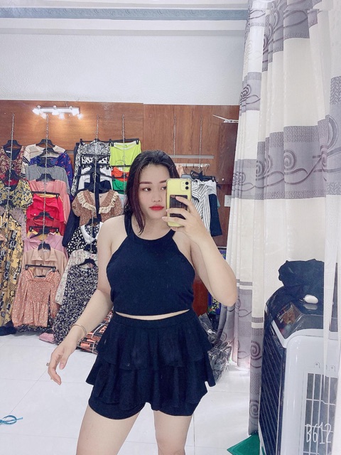 Set bơi bikini váy tầng #bigsize 60 - 80 kí | BigBuy360 - bigbuy360.vn