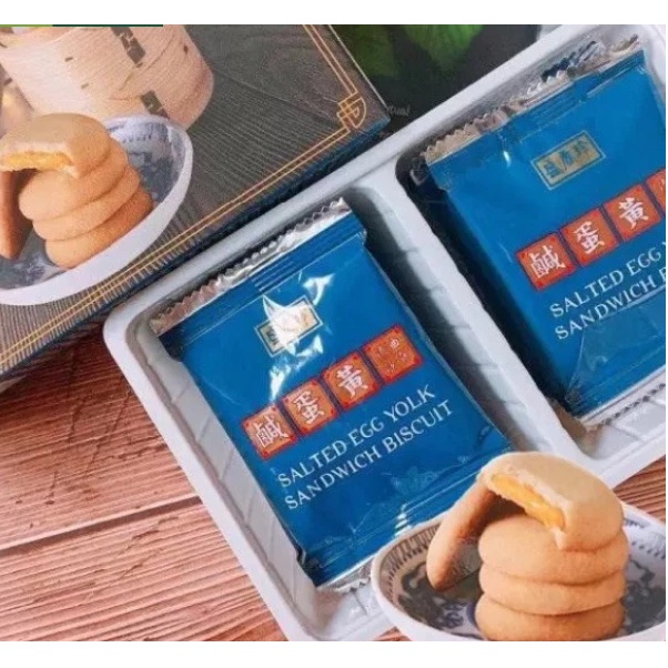 [FREESHIP] Hộp Bánh Trứng Muối Salted Egg Yolk Sandwich Biscuit 85g M