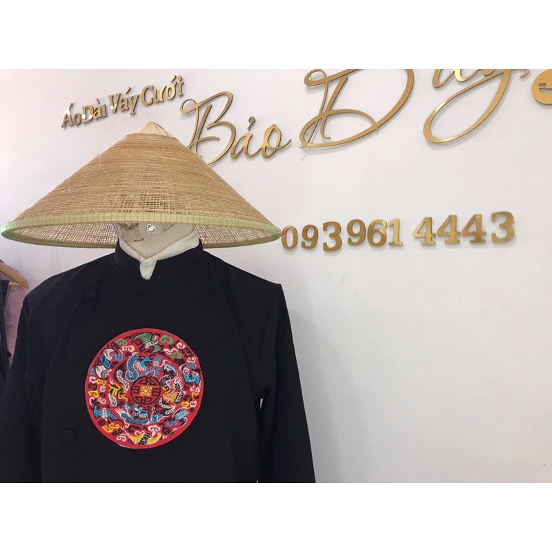 Áo dài Tết, áo dài nam cách tân thêu Toàn Phúc, nhiều màu, có Bigsize, form vest sang