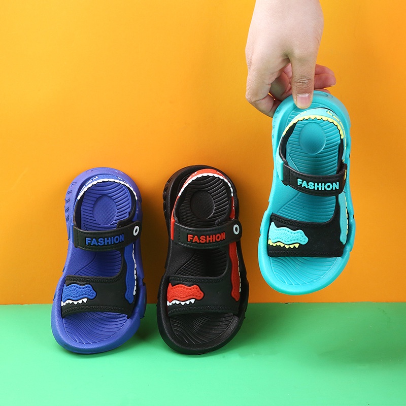 Xăng đan Đế Mềm Chống Trượt Thoáng Khí Thời Trang Mùa Hè Cho Bé Trai