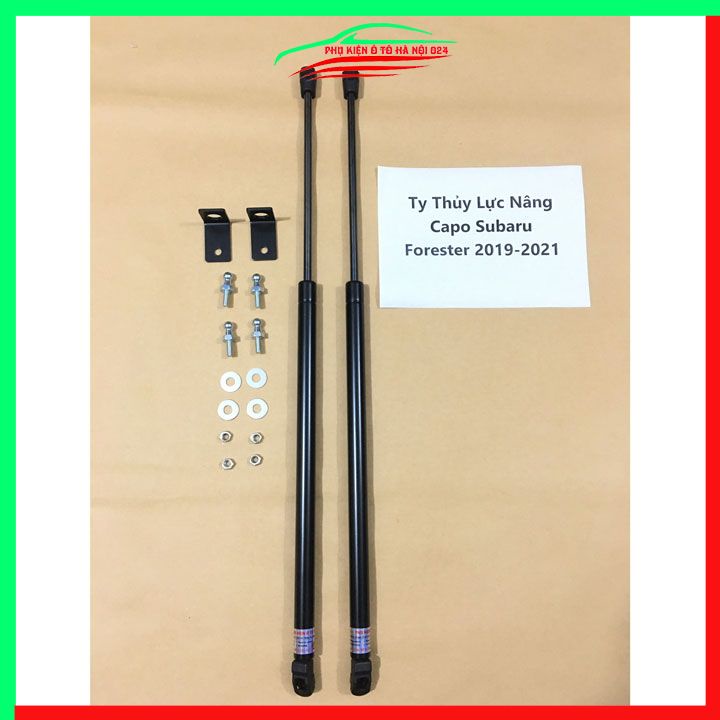Bộ ty thủy lực ben hơi chống nắp capo Subaru Forester 2019-2023 tự động kèm phụ kiện lắp