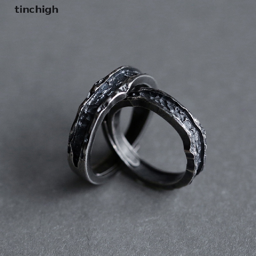 [TICHIG] Nhẫn Cặp Đôi Phong Cách Retro Đơn Giản