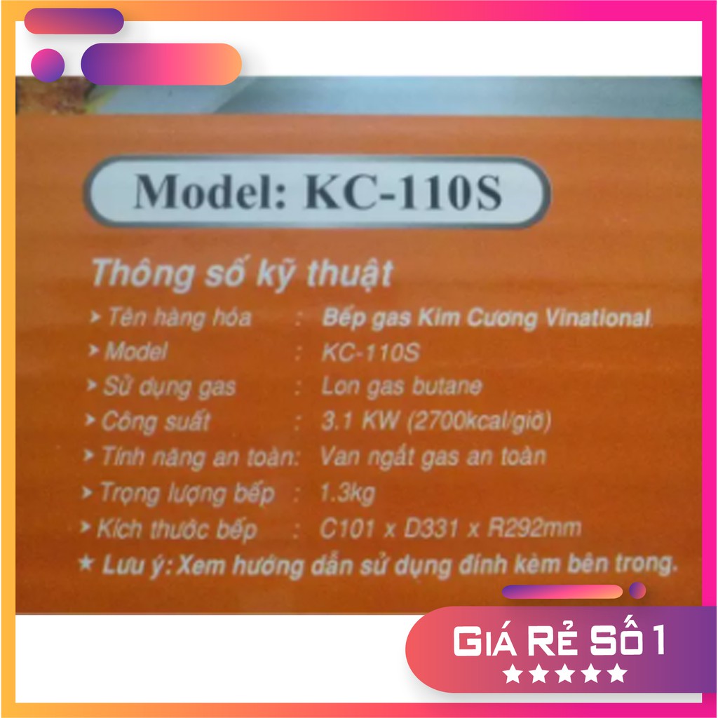 BẾP GAS MINI KIM CƯƠNG SƠN (Hàng Việt Nam)