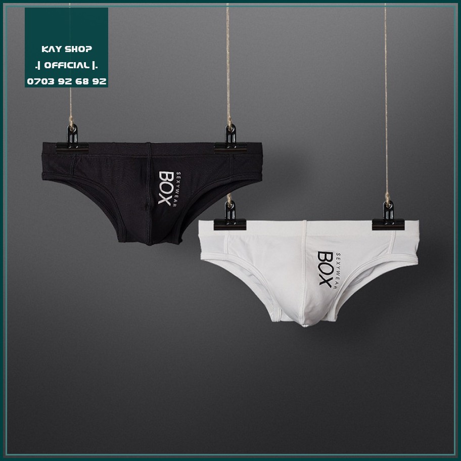 Combo quần lót tam giác nam BOX ORLVS thun cotton mới - Set 2 Quần sịp nam tôn mông căng tròn quyến rũ sexy