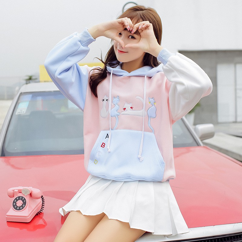 Áo khoác Hoodie 4 Chú Meo meo CUTE | WebRaoVat - webraovat.net.vn