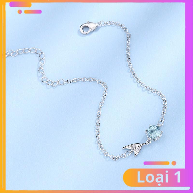 [Khuyến Mãi Sốc] Lắc tay bạc nữ bọt biển đuôi cá nhỏ dễ thương | BigBuy360 - bigbuy360.vn