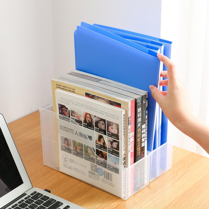 Hộp Đựng Sách Để Bàn Trong Suốt Tiện Dụng