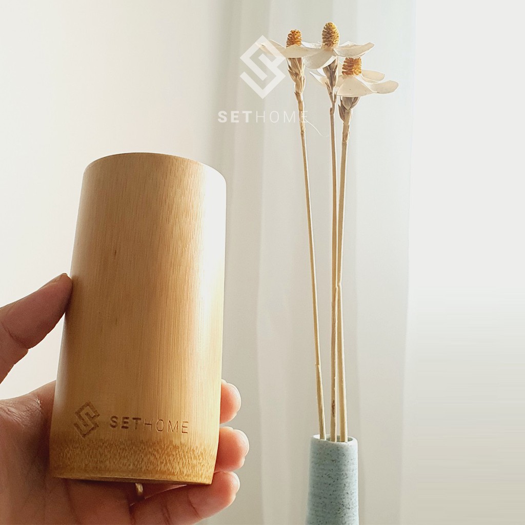 Cốc Tre 💖SETHOME 💖Ly Tre Uống Nước, Decor, Cắm hoa - Cốc Ly Kích Thước 8cm, 12 cm - Bamboo Tea Cup | BigBuy360 - bigbuy360.vn
