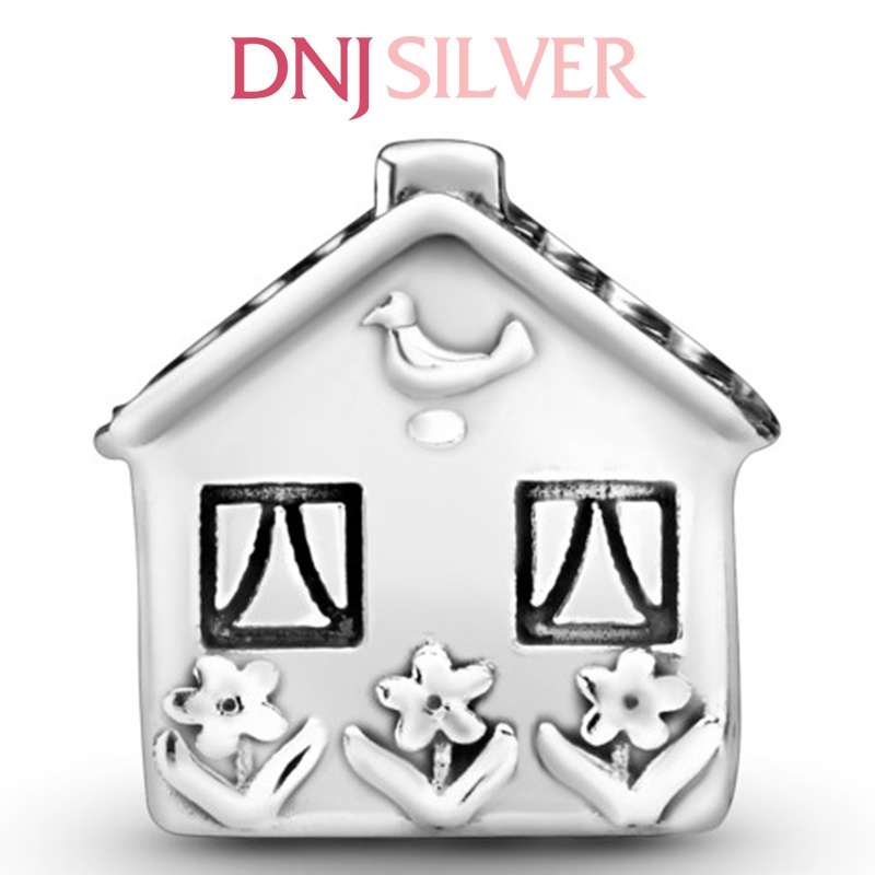 Charm bạc 925 cao cấp, hàng chuẩn bạc - Charm Home sweet home thích hợp để mix vòng tay charm - DN201