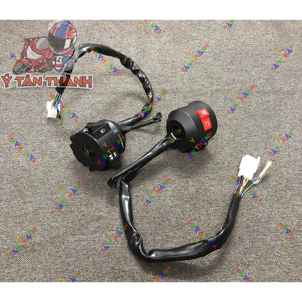 cùm công tắc xe moto rebel đen