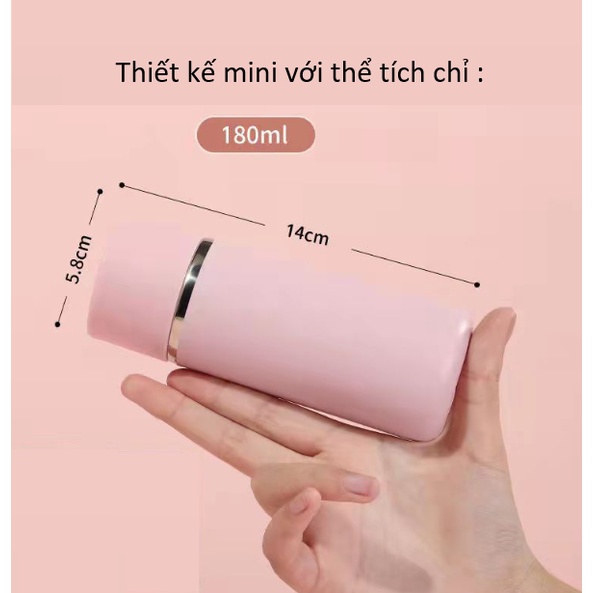 BÌNH NƯỚC GIỮ NHIỆT INOX 304 CAO CẤP-BÌNH MINI(180ML)
