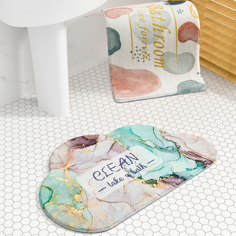 Thảm lót cửa chùi chân Chống Trượt Thấm Hút Tốt Phong Cách Bắc Âu