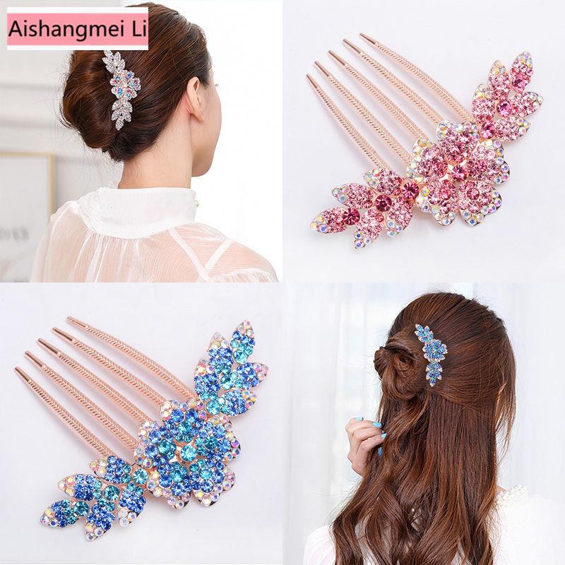 Lược Cài Tóc Đính Đá Sang Trọng Cho Nữ