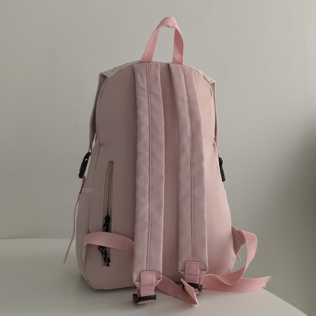 Balo đi học JEM CLOSET Chất Cotton Mịn Trượt Nước Đựng Laptop 15 inch LUBI 6563