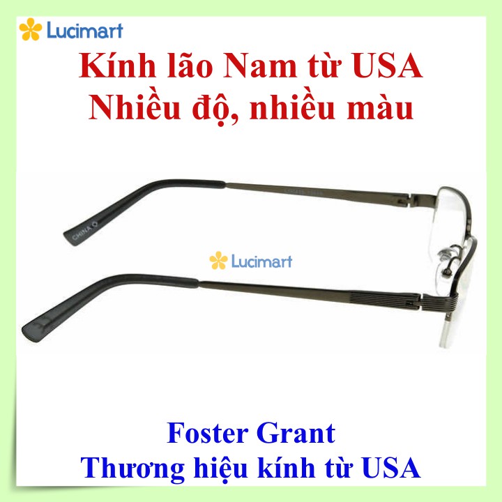 Kính lão Nam thương hiệu Foster Grant, nhiều màu sắc, nhiều độ [Hàng Mỹ]