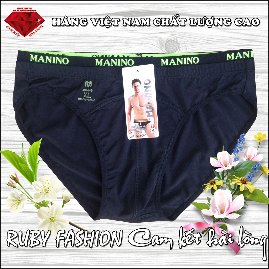Bộ 5 Quần sịp nam, quần lót nam Manino thun lạnh - Hàng Việt nam chất lượng cao
