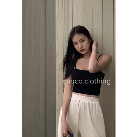 Áo crop nữ 2 dây mùa hè năng động 2022