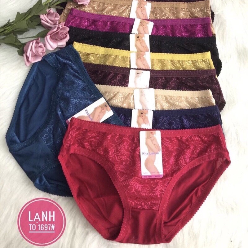 Combo 05 Quần lót, quần chip thun lạnh phối ren form lớn [Siêu Sale [Ảnh thật [Chính hãng