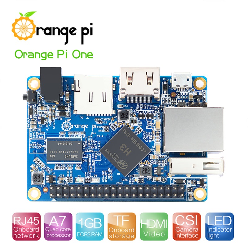 Orange Pi One 1GB H3 Quad-Core ,Support Android,Ubuntu,Debian Mini Singe Board Computer