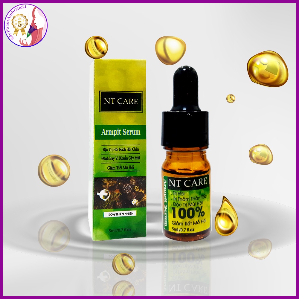 Serum hôi nách NT care giảm khử mùi hôi nách - hôi chân giúp giảm thâm và làm sáng da hiệu quả 10ml