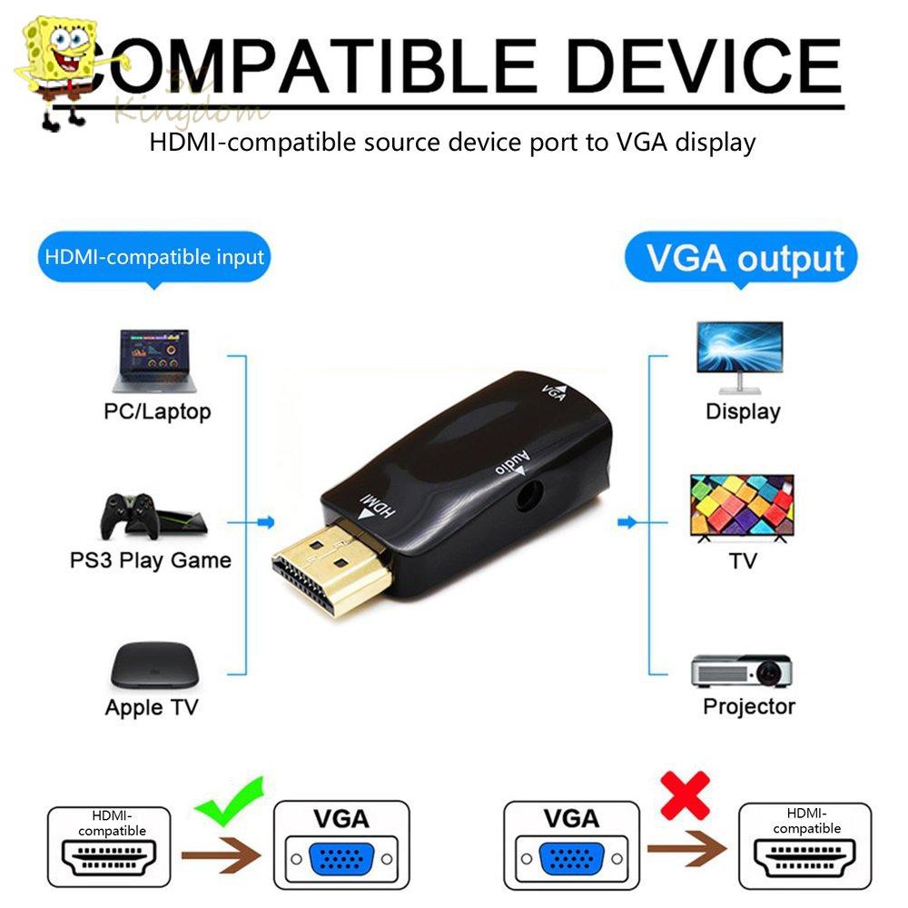 Bộ Chuyển Đổi Âm Thanh Từ Hdmi Sang Vga Ad Ter1080P