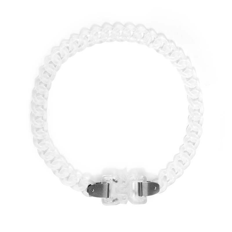 Dây chuyền acrylic trong suốt phong cách hip hop thời trang