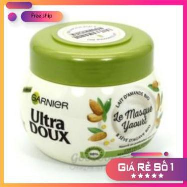 Kem ủ tóc Garnier Ultra Doux 300ml Pháp ⚜️Hàng Authentic⚜️