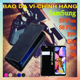 Bao da, ví đựng tiền, điện thoại samsung S8,  S9,  S8 plus, S9 plus (chính hãng).