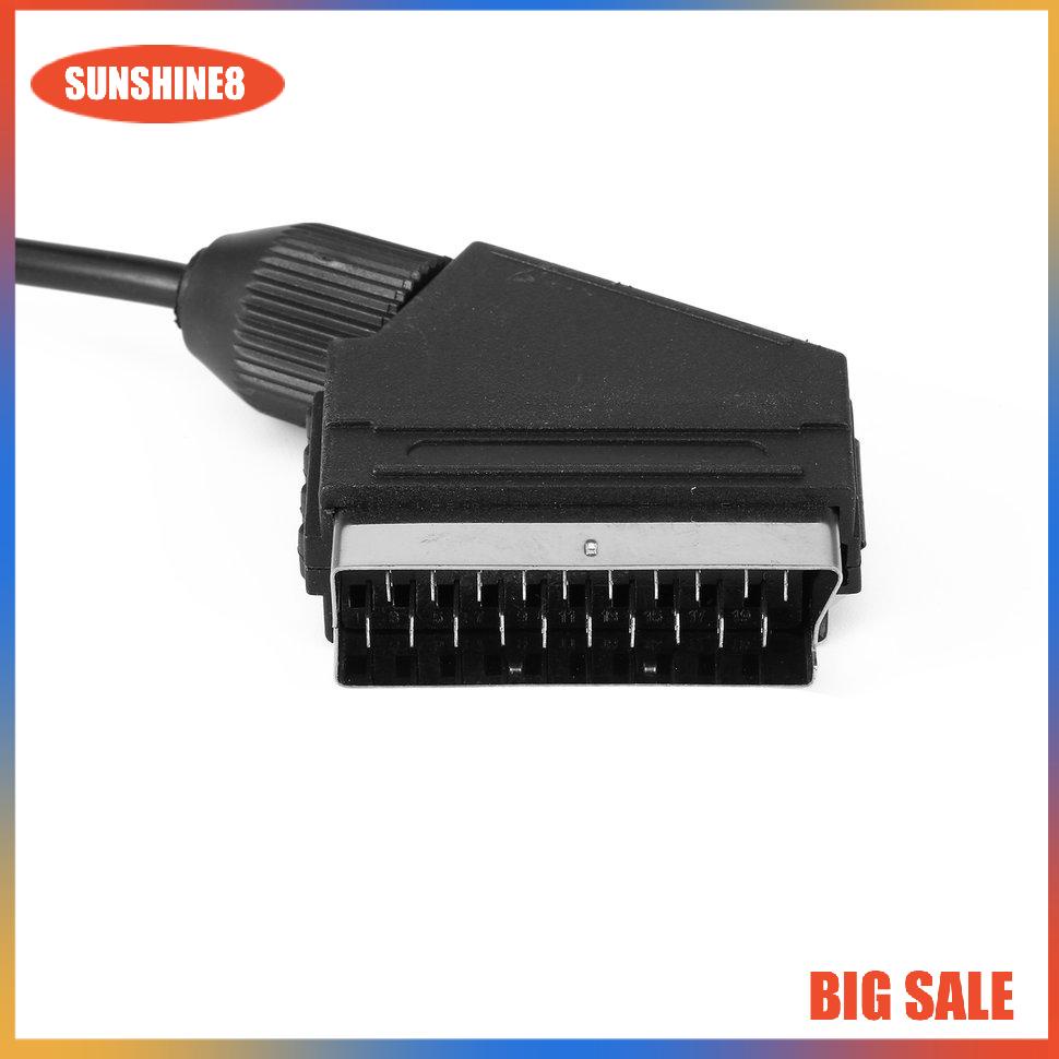 【SUN】High quality 1.8M RGB Scart Cable for Sega Genesis 2 Mega Drive MD 2