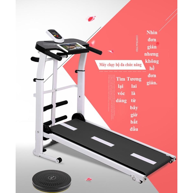 Máy chạy bộ đa chức năng  Máy tập thể dục dễ Máy chạy bộ gia đình loại nhỏ  Máy chạy có giảm xóc êm ái yên tĩnh -BH 6 TH