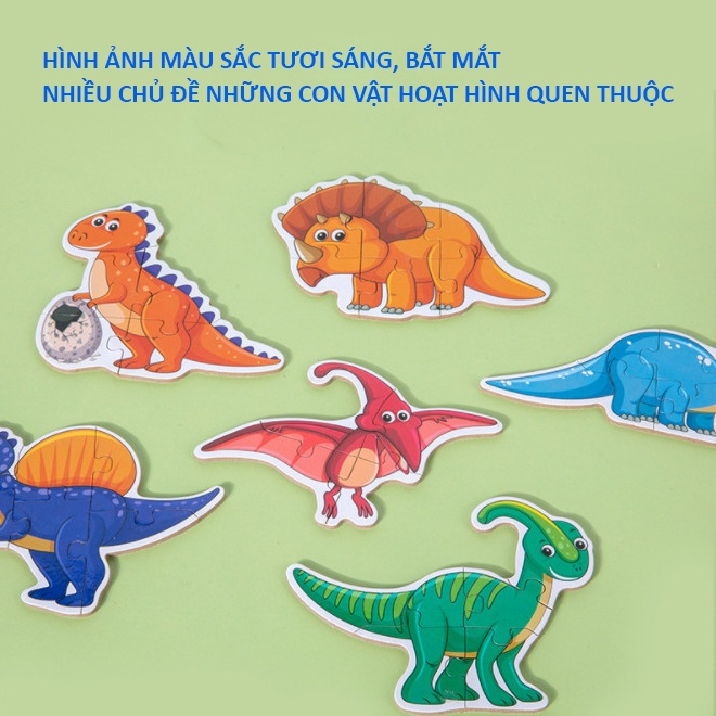 Đồ chơi ghép hình cho bé lắp ráp con vật và phương tiện giao thông Đồ chơi giáo dục Bapkids