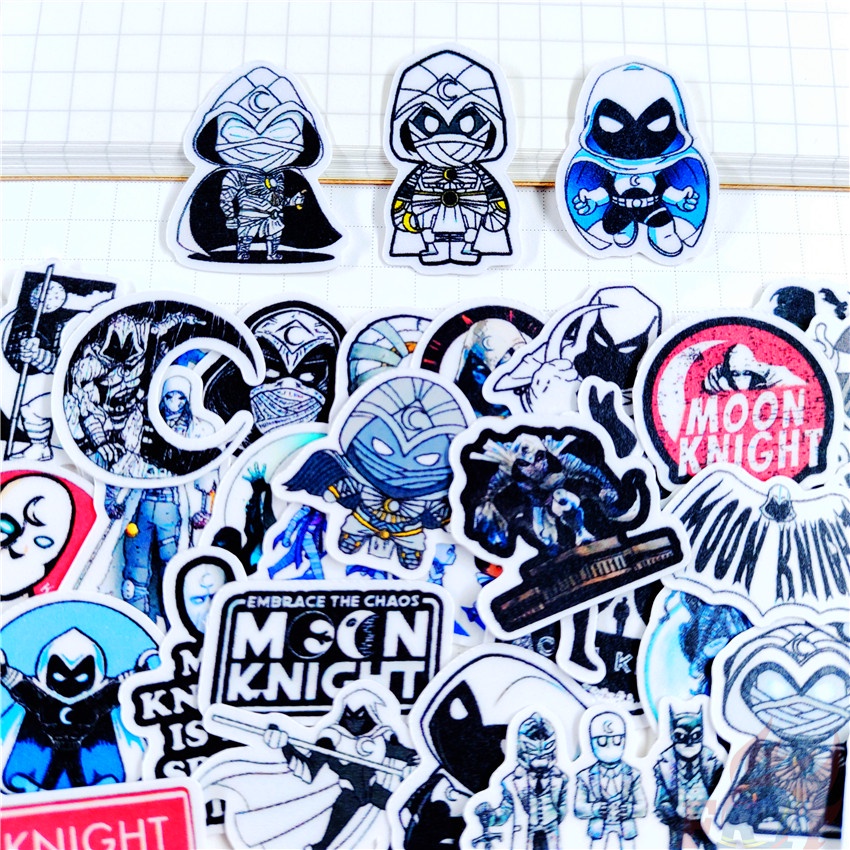 ★★★ Moon Knight Q-1 Mini Diary Manual Stickers ★★★ 60Pcs/Set DIY Fashion Scrapbooks Album Decor Decals Stickers
