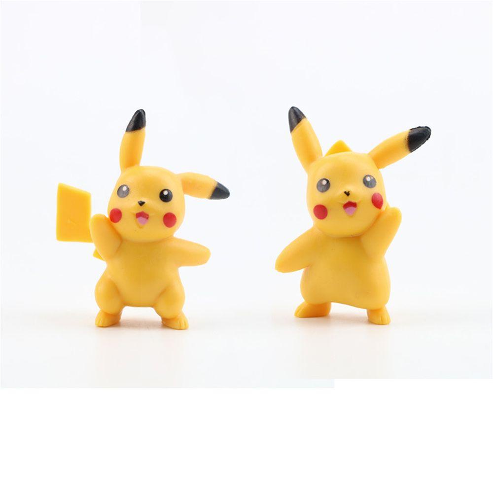 Set 10 Mô Hình Đồ Chơi Nhân Vật Pikachu Trang Trí Bánh Kem