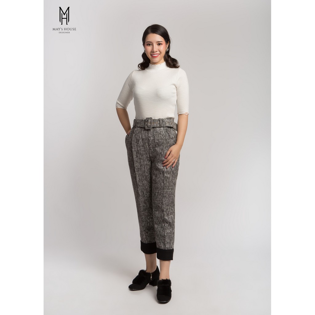 MAY'S HOUSE - Quần dạ hoa tiêu