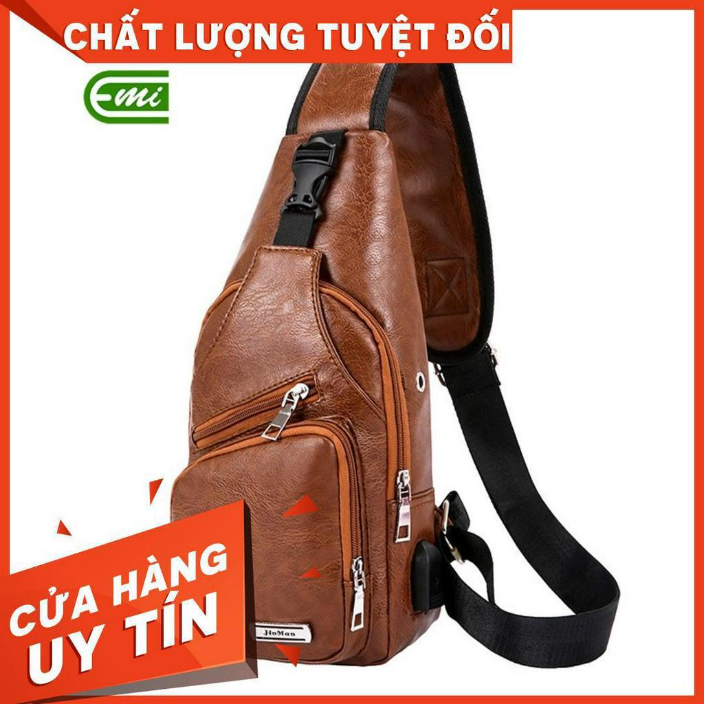 Túi Đeo Chéo Bằng Da Cao Cấp EMI BE90 -loại đẹp