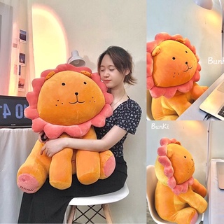 GẤU BÔNG SƯ TỬ MẶT HOA CAO CẤP 70CM