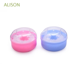 Hộp Đựng Phấn Rôm Em Bé Kèm Bông Trang Điểm Mềm Mại Tiện Dụng