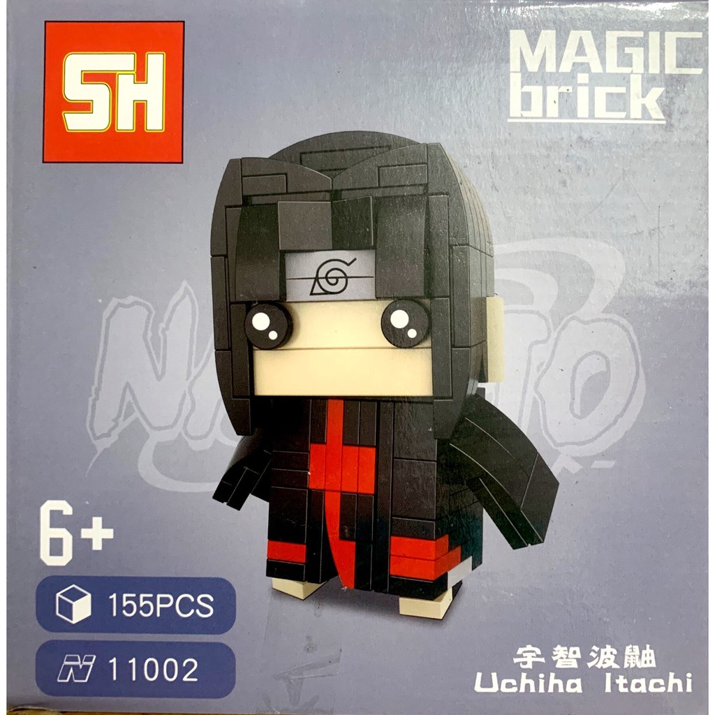 Mô Hình Lắp Ráp Naruto Uchiha Itachi - Minifigure Đầu Vuông