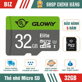 [Chính hãng] Thẻ nhớ 32GB Gloway MicroSD Class 10 Kèm Adapter - Bảo hành 5 năm !!!