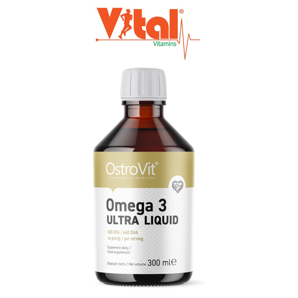 Dầu Cá Cô Đặc Dạng Lỏng Omega 3 Ultra Liquid Ostrvit - 300ml