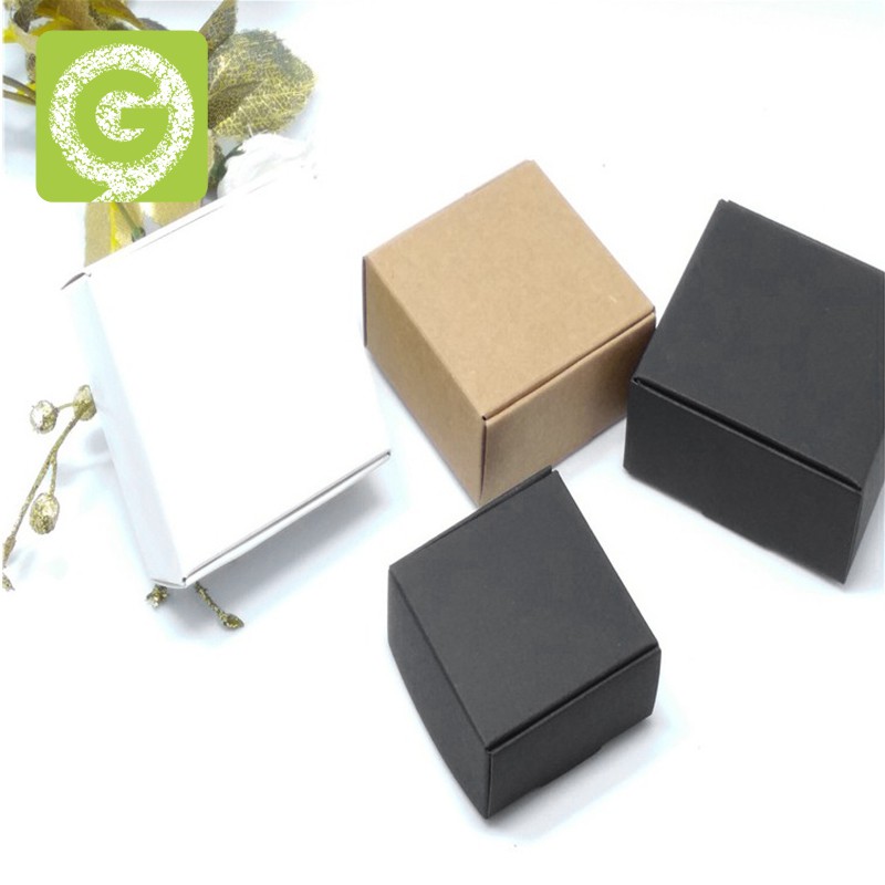 100Pcs Paper Nice Kraft Packaging Box Small Size-White