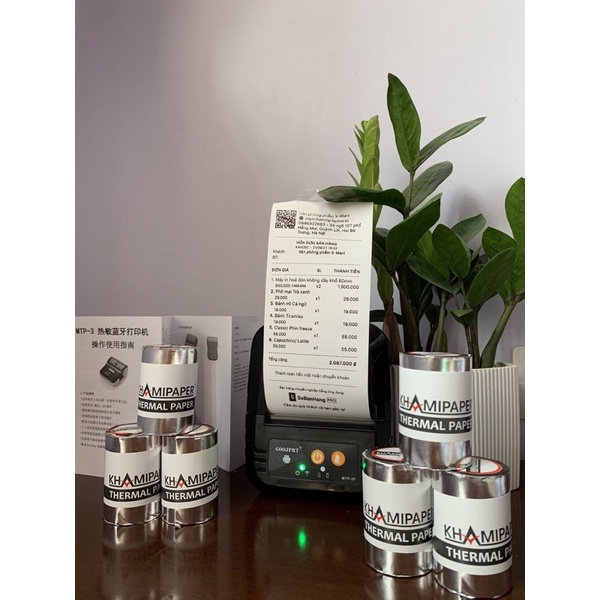 GIẤY IN HÓA ĐƠN S-MART K57x38 - In BILL Nhiệt 57mm, 58