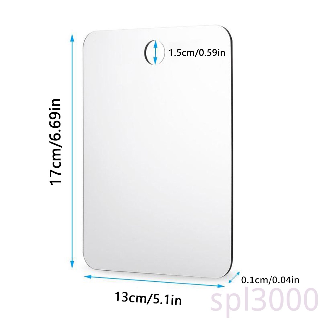 [Hàng mới về] Gương cạo râu treo tường bằng acrylic chống sương mù thuận tiện dành cho nam