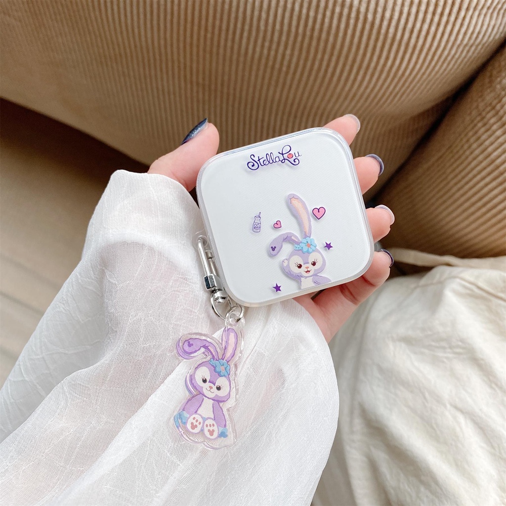 For Mi True Wireless Earphones 2 Basic/ Xiaomi Air 2SE Case TPU Transparent Cartoon Shockproof Protective Cover with Pendant