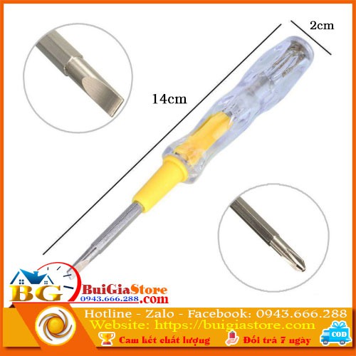 Bút thử điện tua vít 2 đầu đa năng 2011