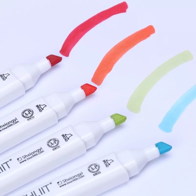 Bút Marker Touchliit 6 Hộp Nhựa Cao Cấp (30/40/60/80 màu) [CHÍNH HÃNG], Màu Touchliit vẽ Anime, Manga Chuyên Nghiệp