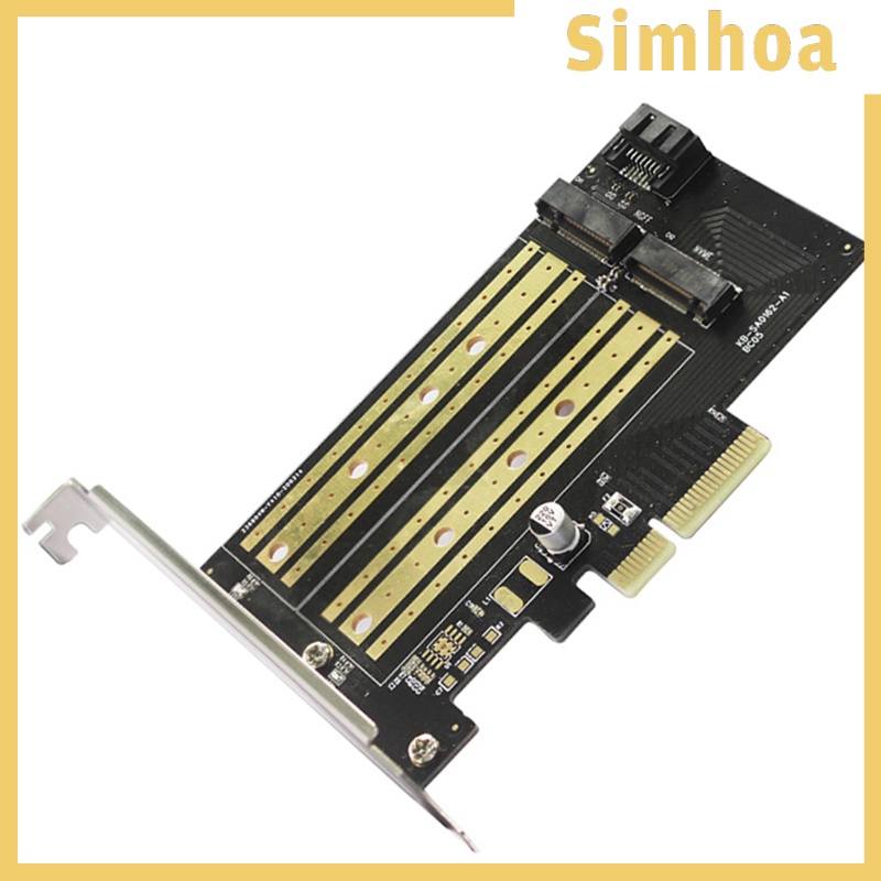 [SIMHOA] Durable PCIE to M2/M.2 Adapter 2280 2260 2242 for NVMe or SATA SSD Linux