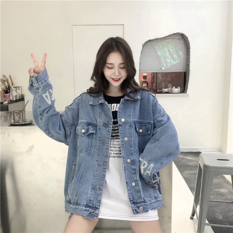 [order + video + ảnh thật] Áo khoác bò nữ có size - AD203