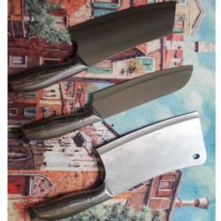 Bộ 3 dao Thái Lan cao cấp - cán cầm liền chắc chắn ( CAM KẾT CHUẨN THÁI )