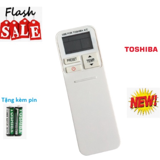 Remote Điều khiển điều Hòa Toshiba loại dài màu trắng Ras-H10g2kcv, Ras- H10pkcvg, Rb-Rxs30 nắp trượt